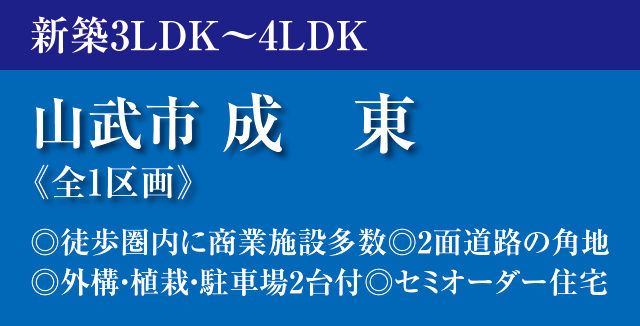 山武市成東1780-37新築戸建分譲