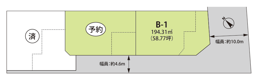 山武市成東2491-1区画図