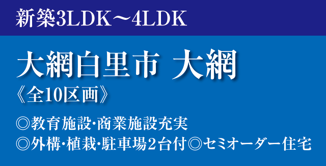 大網白里市大網209-3新築戸建て分譲