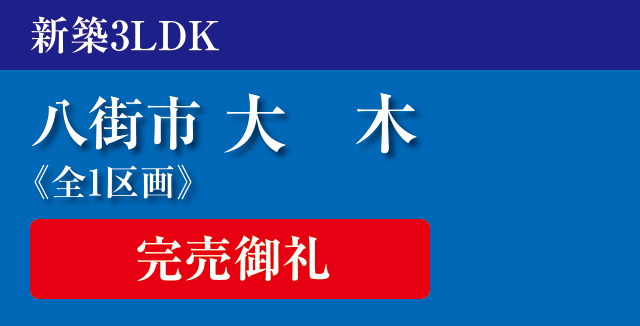 八街市大木新築戸建て分譲